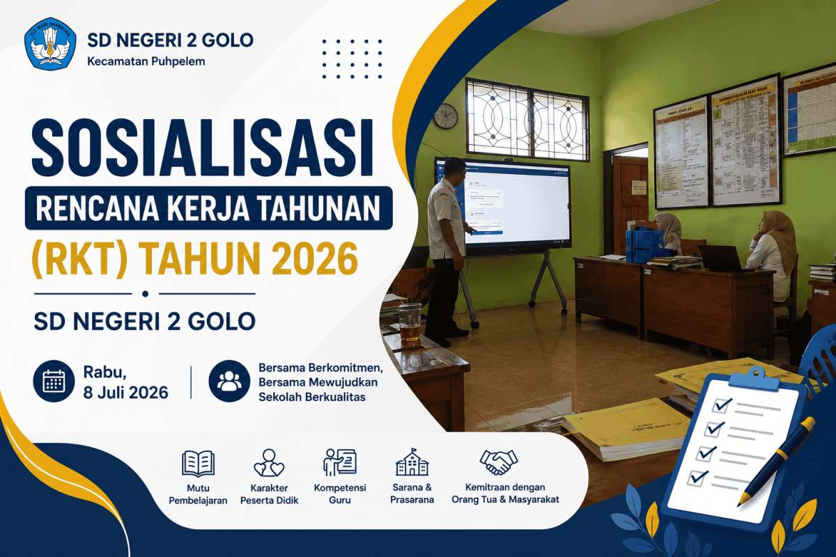 Sosialisasi Rencana Kerja Tahunan (RKT) Tahun 2026 SD Negeri 2 Golo