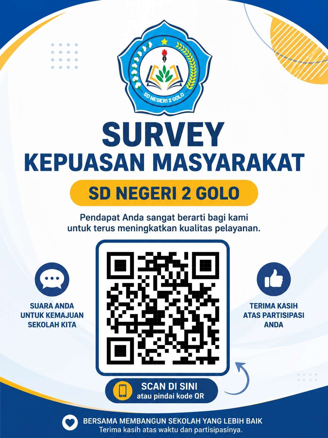 SURVEY INDEKS KEPUASAN MASYARAKAT (SKM) SDN 2 GOLO